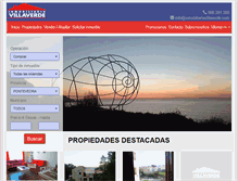 Tablet Screenshot of inmobiliariavillaverde.com